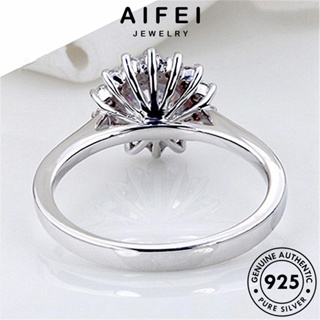 AIFEI JEWELRY เกาหลี ผู้หญิง ต้นฉบับ แฟชั่น โกลด์ 925 Silver เงิน แท้ ทานตะวันที่สร้างสรรค์ มอยส์ซาไนท์ ไดมอนด์ เครื่องประดับ แหวน เครื่องประดับ R598