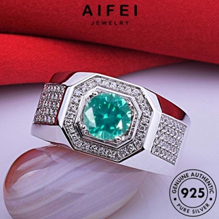 AIFEI JEWELRY แท้ หัวใจและลูกศรครอบงำ เกาหลี เครื่องประดับ เครื่องประดับ Silver แฟชั่น 925 ต้นฉบับ ผู้หญิง ไพลิน แหวน เงิน R827