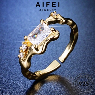 AIFEI JEWELRY โกลด์ 925 เครื่องประดับ ตารางอารมณ์ เกาหลี ต้นฉบับ Silver มอยส์ซาไนท์ แฟชั่น เครื่องประดับ แท้ ไดมอนด์ แหวน เงิน ผู้หญิง R57