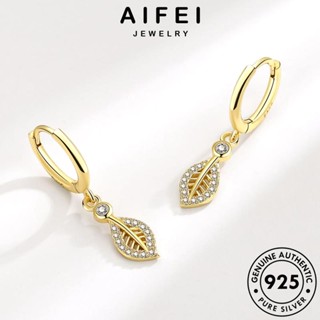 AIFEI JEWELRY เกาหลี เครื่องประดับ เครื่องประดับ ผู้หญิง แฟชั่น Silver ต้นฉบับ ไดมอนด์ ห่วง ตุ้มหู โกลด์ ออกจาก หนีบ มอยส์ซาไนท์ เงิน ต่างหู แท้ 925 E27