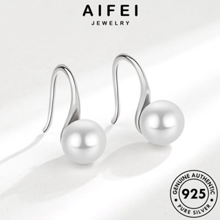 AIFEI JEWELRY ห่วง Silver เครื่องประดับ แฟชั่น แท้ ตุ้มหู เครื่องประดับ เงิน ส้นสูง ผู้หญิง หนีบ ไข่มุกทอง ต่างหู ต้นฉบับ เกาหลี 925 E30