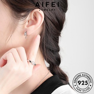 AIFEI JEWELRY เงิน แท้ แฟชั่น ผู้หญิง เครื่องประดับ เครื่องประดับ ตุ้มหู หนีบ เกาหลี ต่างหู ห่วง 925 ต้นฉบับ Silver E238