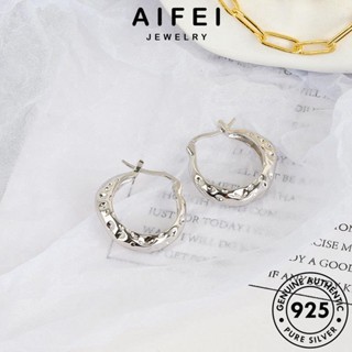 AIFEI JEWELRY แท้ ต่างหู เงิน ทอง 925 หนีบ เครื่องประดับ ตุ้มหู ไม่สม่ำเสมอ Silver เครื่องประดับ เกาหลี ต้นฉบับ ห่วง แฟชั่น ผู้หญิง E236