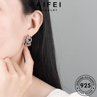 AIFEI JEWELRY Silver ห่วง เกาหลี ต่างหู แท้ เงิน 925 ตุ้มหู ต้นฉบับ แฟชั่น เครื่องประดับ จมูกหมู ทอง เครื่องประดับ ผู้หญิง หนีบ E513