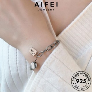 AIFEI JEWELRY Silver ป้ายห้อยวินเทจ 925 เครื่องประดับ เกาหลี แท้ เครื่องประดับ กำไล แฟชั่น ต้นฉบับ ผู้หญิง ผู้หญิง กำไลข้อมือ เงิน B29