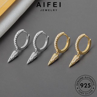 AIFEI JEWELRY ไดมอนด์ ต่างหู มอยส์ซาไนท์ แท้ ตุ้มหู ต้นฉบับ หนีบ เกาหลี โกลด์ หมุดย้ำ ห่วง เครื่องประดับ Silver 925 เงิน ผู้หญิง เครื่องประดับ แฟชั่น E555