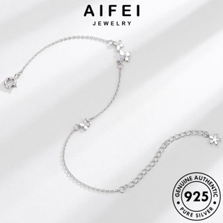 AIFEI JEWELRY กำไลข้อมือ 925 ต้นฉบับ เกาหลี ผู้หญิง กำไล Silver เงิน แฟชั่น ไดมอนด์ ผู้หญิง แท้ เครื่องประดับ โกลด์ เครื่องประดับ ผีเสื้อที่เรียบง่าย มอยส์ซาไนท์ B41