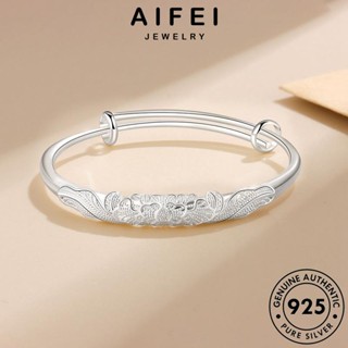 AIFEI JEWELRY Silver แท้ เครื่องประดับ กำไล กำไลข้อมือ เกาหลี ดอกโบตั๋นแฟชั่น ผู้หญิง เครื่องประดับ 925 ต้นฉบับ เงิน ผู้หญิง แฟชั่น B264