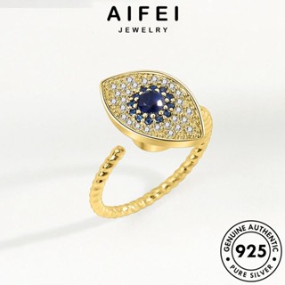 AIFEI JEWELRY ทองไพลิน แหวน Silver เครื่องประดับ เครื่องประดับ ผู้หญิง ต้นฉบับ เกาหลี แท้ แฟชั่น 925 เงิน ดวงตาปีศาจบุคลิกภาพ R19