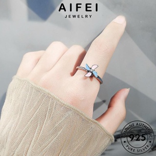 AIFEI JEWELRY Silver เกาหลี ผู้หญิง เงิน แหวน 925 ต้นฉบับ กังหันลมหมุน แฟชั่น เครื่องประดับ มอยส์ซาไนท์ ไดมอนด์ โกลด์ แท้ เครื่องประดับ R332