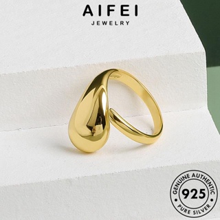 AIFEI JEWELRY 925 ผู้หญิง เครื่องประดับ ทอง Silver เครื่องประดับ เงิน เกาหลี เปิดง่าย แฟชั่น แหวน ต้นฉบับ แท้ R411