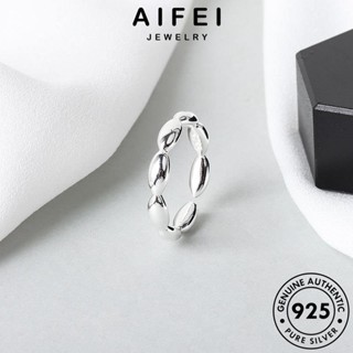 AIFEI JEWELRY เครื่องประดับ วงกลมแฟชั่น แฟชั่น ต้นฉบับ 925 ผู้หญิง เกาหลี แท้ Silver แหวน เครื่องประดับ เงิน R425