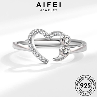 AIFEI JEWELRY ต้นฉบับ Silver ผู้หญิง เครื่องประดับ มอยส์ซาไนท์ไดมอนด์ แท้ เครื่องประดับ แฟชั่น แฟชั่น เงิน เกาหลี 925 แหวน R500