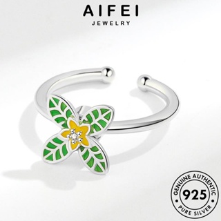 AIFEI JEWELRY 925 เครื่องประดับ เครื่องประดับ แหวน แฟชั่น เกาหลี ต้นฉบับ โคลเวอร์แฟชั่น ทอง แท้ ผู้หญิง เงิน Silver R545