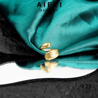 AIFEI JEWELRY Silver หยดน้ำส่วนบุคคล เครื่องประดับ แท้ เครื่องประดับ แหวน ทอง ผู้หญิง แฟชั่น เกาหลี ต้นฉบับ เงิน 925 R694