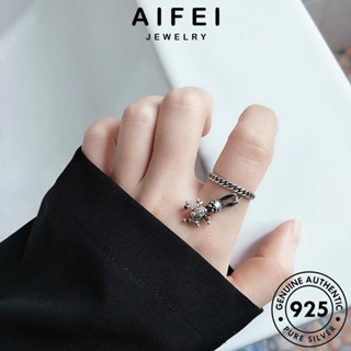 AIFEI JEWELRY แฟชั่น ต้นฉบับ เกาหลี เงิน เครื่องประดับ ผู้หญิง กระต่ายง่ายๆ Silver 925 แหวน แท้ เครื่องประดับ R760