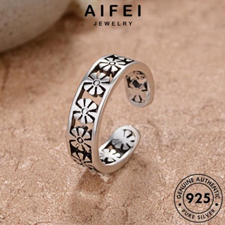 AIFEI JEWELRY แฟชั่น ผู้หญิง เครื่องประดับ แหวน ต้นฉบับ พลัมย้อนยุค เครื่องประดับ แท้ 925 Silver เงิน เกาหลี R841