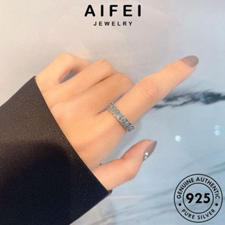 AIFEI JEWELRY ผู้หญิง เกาหลี โชคลาภย้อนยุค 925 แท้ Silver แฟชั่น ต้นฉบับ แหวน เครื่องประดับ เงิน เครื่องประดับ R1039