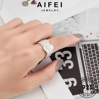 AIFEI JEWELRY เครื่องประดับ เกาหลี Silver ทอง เครื่องประดับ แท้ แฟชั่น แหวน ผู้หญิง 925 ต้นฉบับ เงิน พับง่าย R1071