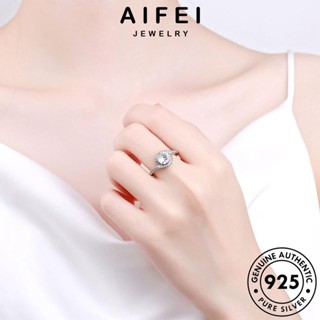 AIFEI JEWELRY แหวน ผู้หญิง ต้นฉบับ เครื่องประดับ เงิน แท้ Silver แฟชั่น เกาหลี เกล็ดหิมะ 925 มอยส์ซาไนท์ไดมอนด์ เครื่องประดับ R1087