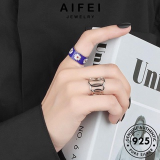 AIFEI JEWELRY แท้ Silver เครื่องประดับ เงิน แฟชั่น 925 แหวน ทอง ความคิดสร้างสรรค์กลวงออก เครื่องประดับ ต้นฉบับ ผู้หญิง เกาหลี R1235