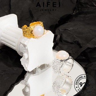 AIFEI JEWELRY มูนสโตนโกลด์ เครื่องประดับ เครื่องประดับ เกาหลี ต้นฉบับ ผู้หญิง แฟชั่น แท้ วินเทจ 925 แหวน เงิน Silver R1260