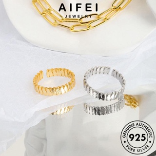 AIFEI JEWELRY ต้นฉบับ บิดง่าย แหวน เครื่องประดับ แท้ ทอง Silver เครื่องประดับ เกาหลี แฟชั่น 925 ผู้หญิง เงิน R1304