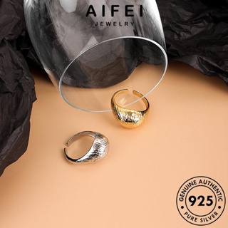 AIFEI JEWELRY 925 Silver แท้ ทอง ต้นฉบับ แฟชั่น เงิน เกาหลี เครื่องประดับ เครื่องประดับ แหวน ผู้หญิง ไม่สม่ำเสมอ R1320