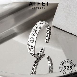 AIFEI JEWELRY ผู้หญิง เงิน 925 Silver แหวน แท้ ยิ้มแฟชั่น เกาหลี ต้นฉบับ เครื่องประดับ แฟชั่น เครื่องประดับ R1376