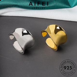 AIFEI JEWELRY ทอง พังก์ เครื่องประดับ แท้ Silver แหวน เครื่องประดับ 925 ต้นฉบับ เกาหลี เงิน ผู้หญิง แฟชั่น R1380