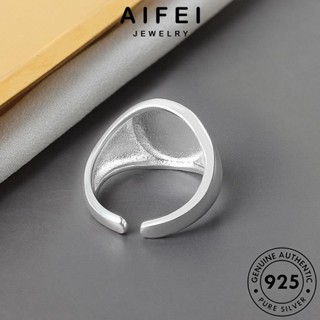 AIFEI JEWELRY 925 เงิน เกาหลี เครื่องประดับ ผู้หญิง แท้ ต้นฉบับ แหวน เครื่องประดับ แฟชั่น Silver ตัวอักษรส่วนบุคคล R1360