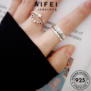 AIFEI JEWELRY แหวน เงิน แท้ Silver เกาหลี ผู้หญิง ต้นฉบับ เครื่องประดับ แฟชั่น 925 เครื่องประดับ ดาวอารมณ์ R1410