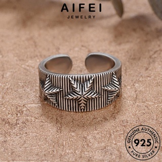 AIFEI JEWELRY เงิน แฟชั่น Silver แท้ เกาหลี เครื่องประดับ ต้นฉบับ รูปดาวห้าแฉกย้อนยุค แหวน 925 ผู้ชาย เครื่องประดับ R1702