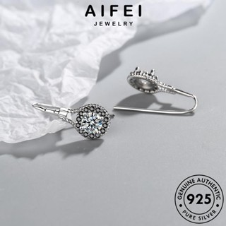 AIFEI JEWELRY 925 ตุ้มหู ผู้หญิง Silver ต้นฉบับ เงิน เครื่องประดับ ห่วง ต่างหู หนีบ แฟชั่น เครื่องประดับ แท้ กลม เกาหลี มอยส์ซาไนท์ไดมอนด์ E1129