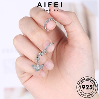 AIFEI JEWELRY แฟชั่น เงิน ผึ้ง ผู้หญิง ห่วง ตุ้มหู ต่างหู แท้ เกาหลี Silver เครื่องประดับ 925 ต้นฉบับ ไดมอนด์ โกลด์ มอยส์ซาไนท์ หนีบ เครื่องประดับ E1466