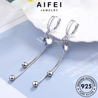 AIFEI JEWELRY แท้ เงิน ต้นฉบับ แฟชั่น ต่างหู เครื่องประดับ พู่ ผู้หญิง เครื่องประดับ Silver ห่วง เกาหลี หนีบ ตุ้มหู 925 E1478