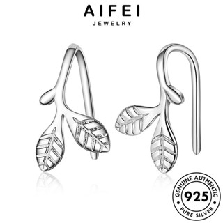 AIFEI JEWELRY ตุ้มหู ห่วง เกาหลี ต้นฉบับ เงิน เครื่องประดับ หนีบ ออกจาก Silver แท้ ผู้หญิง แฟชั่น เครื่องประดับ ต่างหู 925 E1493