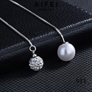 AIFEI JEWELRY ต่างหู ต้นฉบับ พู่ แฟชั่น ห่วง แท้ Silver 925 ตุ้มหู ไข่มุก เงิน ผู้หญิง เครื่องประดับ เครื่องประดับ หนีบ เกาหลี E1580