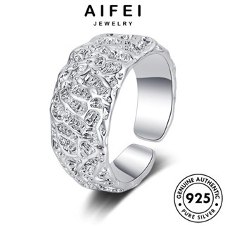 AIFEI JEWELRY ต้นฉบับ เครื่องประดับ Silver แฟชั่น พื้นผิวที่ผิดปกติ แท้ เกาหลี เงิน เครื่องประดับ แหวน ผู้หญิง 925 R19