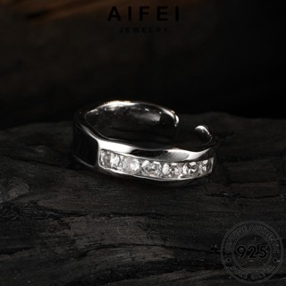 AIFEI JEWELRY แท้ มอยส์ซาไนท์ไดมอนด์ แฟชั่น ต้นฉบับ เครื่องประดับ เงิน ละเอียดอ่อน เครื่องประดับ แหวน Silver 925 เกาหลี ผู้หญิง R29