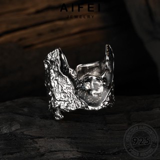 AIFEI JEWELRY ผู้หญิง Silver เงิน แหวน เกาหลี แท้ ลาวาที่ผิดปกติ เครื่องประดับ 925 เครื่องประดับ ต้นฉบับ แฟชั่น R37