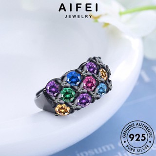 AIFEI JEWELRY เงิน มอยส์ซาไนท์ ผู้หญิง แท้ โกลด์ แหวน เครื่องประดับ อารมณ์ 925 เครื่องประดับ ไดมอนด์ Silver แฟชั่น เกาหลี ต้นฉบับ R131