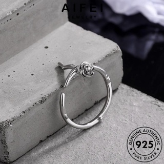 AIFEI JEWELRY เงิน เครื่องประดับ แท้ กุหลาบหวาน ผู้หญิง เกาหลี ต้นฉบับ แฟชั่น แหวน เครื่องประดับ 925 Silver R211