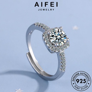 AIFEI JEWELRY ตารางอารมณ์ เครื่องประดับ Silver มอยส์ซาไนท์ไดมอนด์ แฟชั่น ผู้หญิง แท้ แหวน เงิน เกาหลี ต้นฉบับ 925 เครื่องประดับ R213