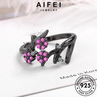 AIFEI JEWELRY สาขา แหวน แท้ เงิน เครื่องประดับ ผู้หญิง พิ้งค์ไดมอนด์คริสตัลโกลด์ เครื่องประดับ เกาหลี 925 Silver ต้นฉบับ แฟชั่น R264