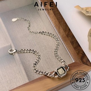 AIFEI JEWELRY เกาหลี ผู้หญิง กำไลข้อมือ เพชรสี่เหลี่ยมแฟชั่น แฟชั่น กำไล ต้นฉบับ ผู้หญิง มอยส์ซาไนท์ไดมอนด์ แท้ Silver เครื่องประดับ 925 เครื่องประดับ เงิน B2