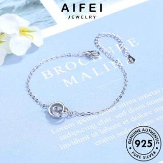 AIFEI JEWELRY เงิน แฟชั่น เครื่องประดับ ทอง เครื่องประดับ 925 ผู้หญิง Silver ต้นฉบับ เกาหลี กำไล แท้ กำไลข้อมือ ผู้หญิง แหวนคู่แฟชั่น B38