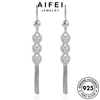 AIFEI JEWELRY ลูกพีช หนีบ 925 เกาหลี เครื่องประดับ ตุ้มหู ทอง เครื่องประดับ ต้นฉบับ ห่วง Silver แฟชั่น แท้ ผู้หญิง เงิน ต่างหู E747