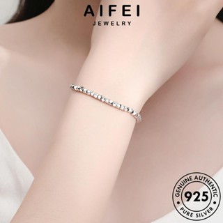 AIFEI JEWELRY เกาหลี กำไลข้อมือ แท้ เครื่องประดับ ผู้หญิง ผู้หญิง ๆ 925 เครื่องประดับ เงิน ต้นฉบับ Silver กำไล ไม่กี่ตำลึง แฟชั่น เงินหักง่าย B648