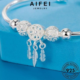 AIFEI JEWELRY เกาหลี กำไล ต้นฉบับ 925 แท้ พู่แฟชั่น แฟชั่น เครื่องประดับ เครื่องประดับ เงิน กำไลข้อมือ ผู้หญิง Silver ผู้หญิง B650